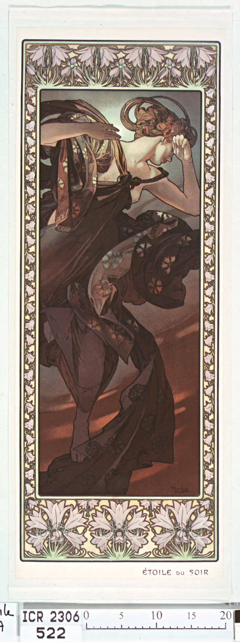 Alphonse Mucha's *Etoile Du Matin* showcases a stunning female figure surrounded by floral motifs.
