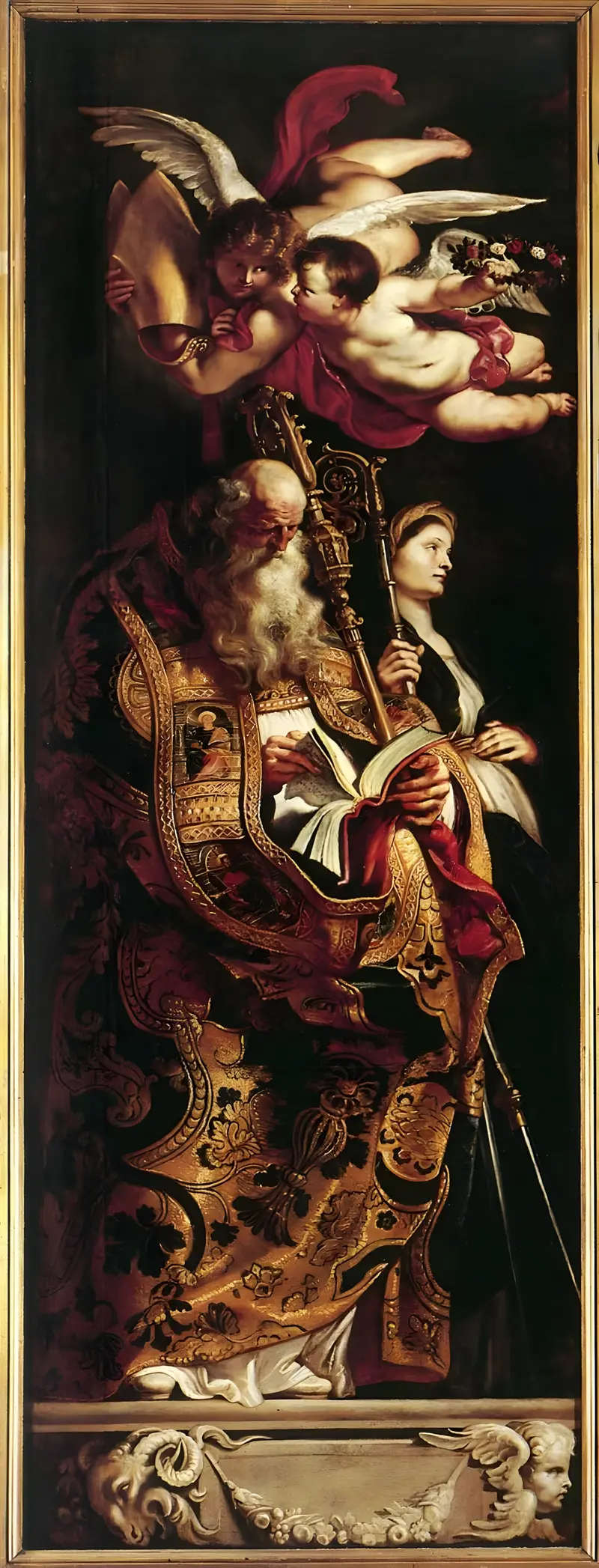 Raising of the Cross: Sts Amand and Walpurgis by Peter Paul Rubens depicts saints raising the cross amidst dramatic movement.