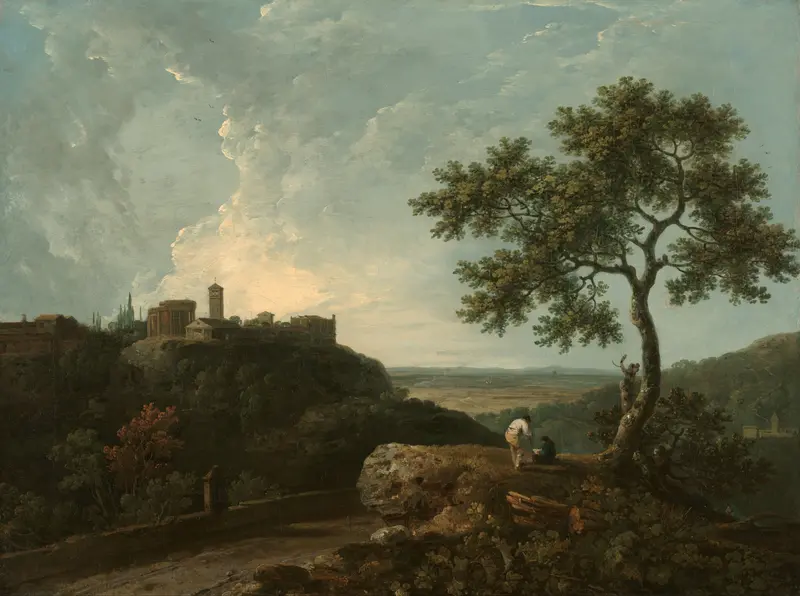 Tivoli - The Temple of the Sybil and the Campagna, oil painting by Richard Wilson