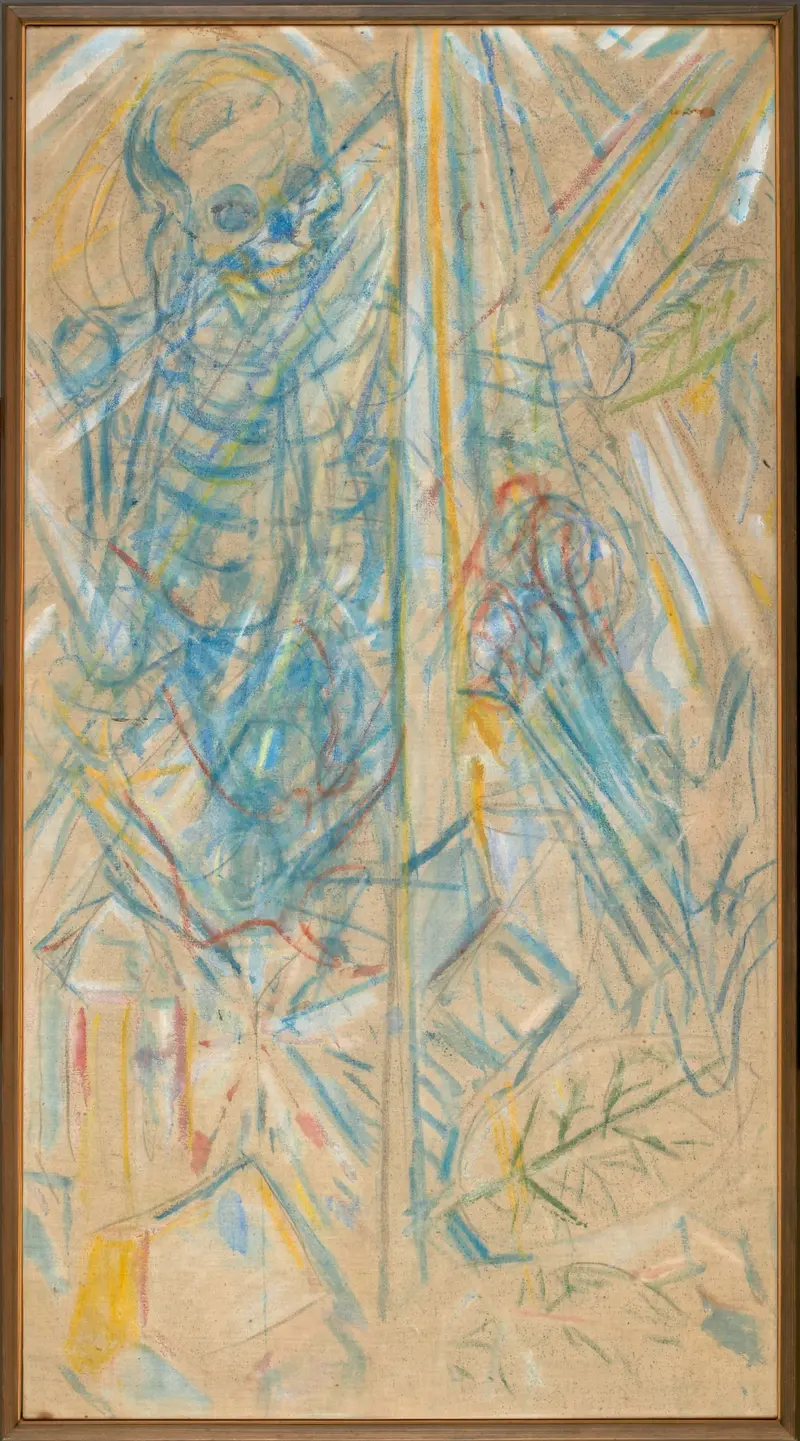Edvard Munch's *Death and Crystallization* explores themes of mortality and transformation.