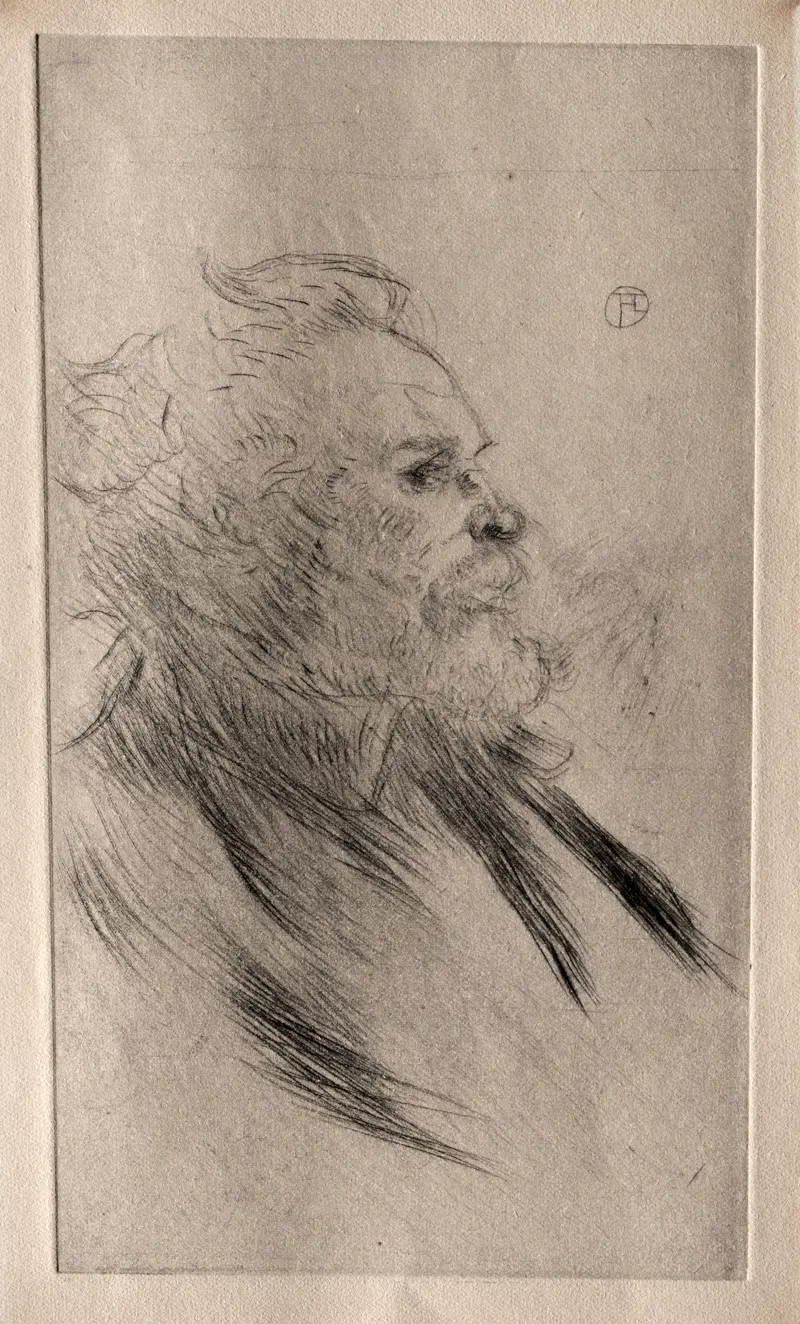 Portrait of Charles Maurin by Henri de Toulouse-Lautrec.