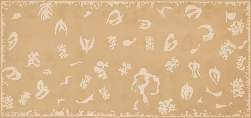 Henri Matisse's 'Océanie, le ciel' features vibrant colors and abstract forms.