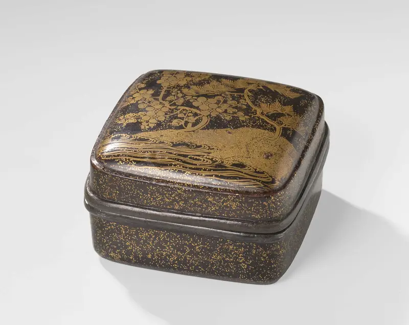 Renaissance wood incense or make-up box by unknown artist