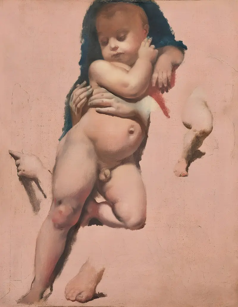 A study by Ingres depicting the Christ Child.