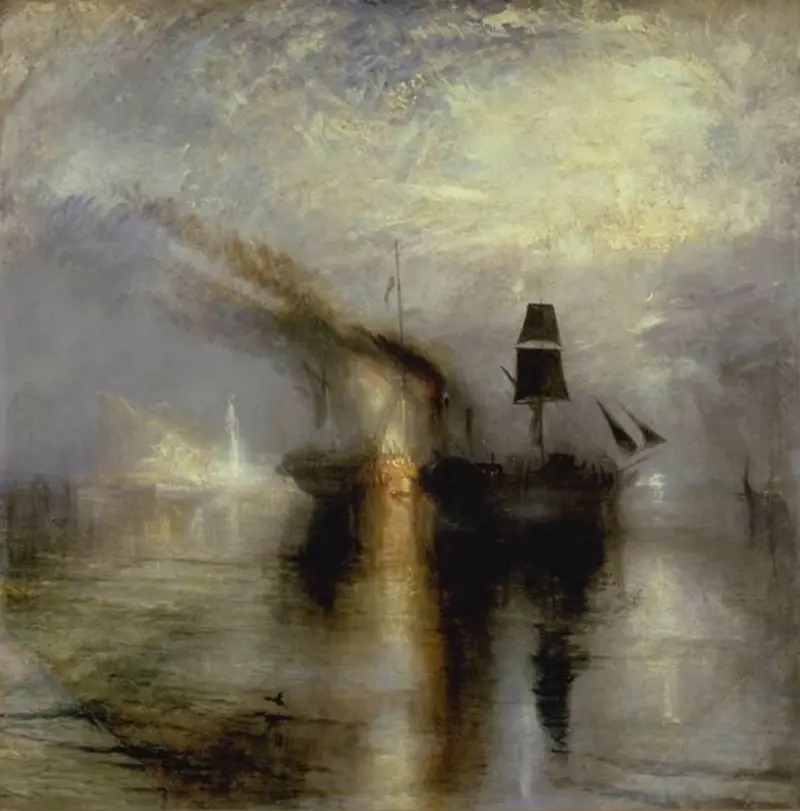 A somber scene depicting a burial at sea with a shrouded body being lowered from a ship into the moonlit water.
