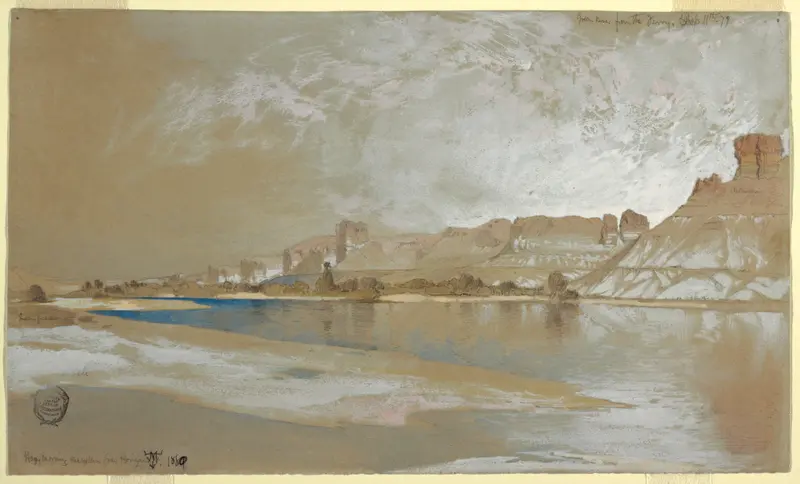 Green River from the Ferry, oil on canvas by Thomas Moran