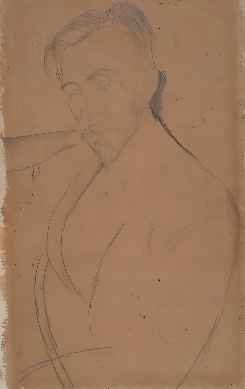 Amedeo Modigliani's 'Portrait of Donato Frisia' showcases the artist's distinctive style.