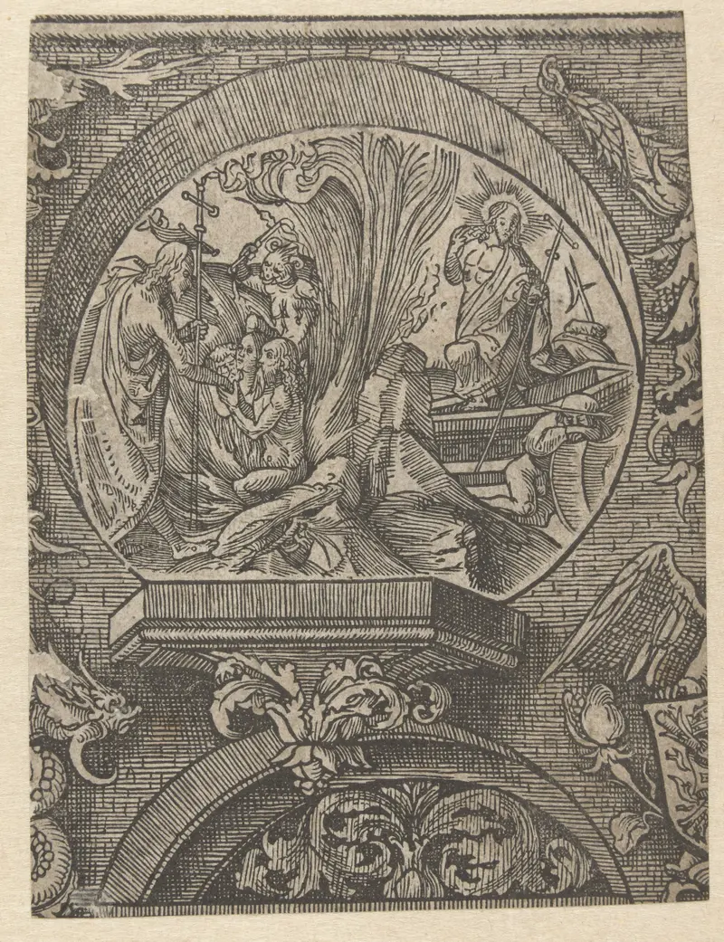 Resurrection of Christ, paper by Jacob Cornelisz van Oostsanen