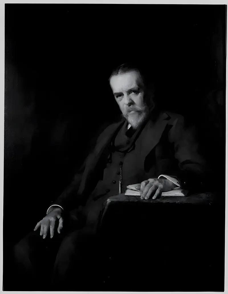 Portrait of Barrett Wendell, oil on canvas by Charles Sydney Hopkinson