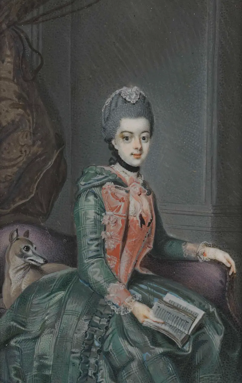 Portrait of Frederika Sophia Wilhelmina, ivory medium, unknown artist