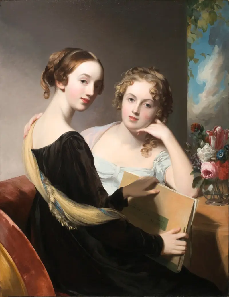 Portrait of the Misses Mary and Emily McEuen by Thomas Sully.