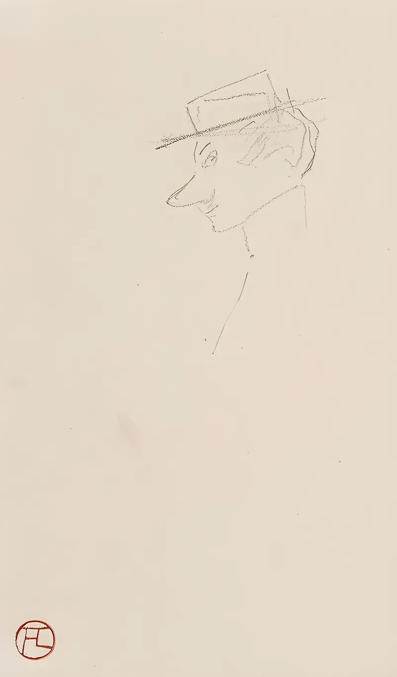 Henri de Toulouse-Lautrec's 'Profil' captures a unique portrait style.