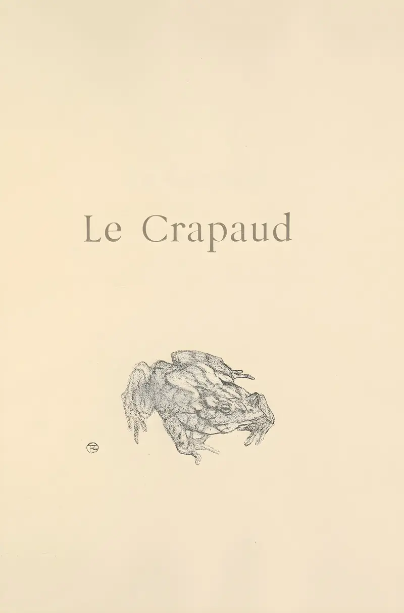 Henri de Toulouse-Lautrec's 'Le Crapaud' features a whimsical toad in a vibrant setting.