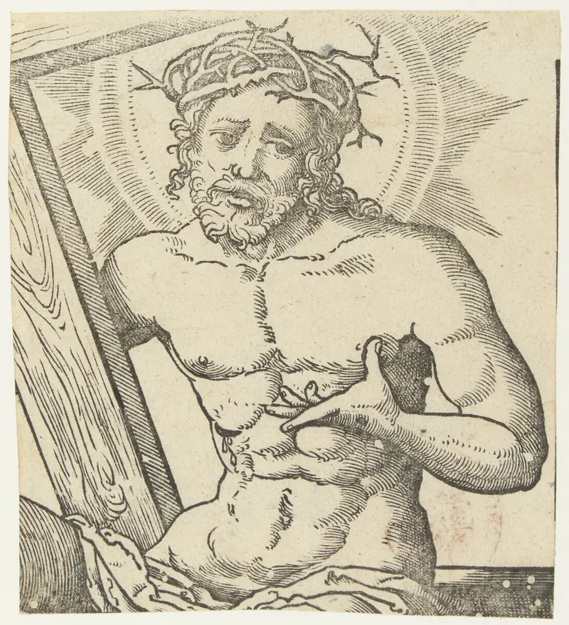 Portrait of a noble figure by Cornelis Anthonisz, paper medium