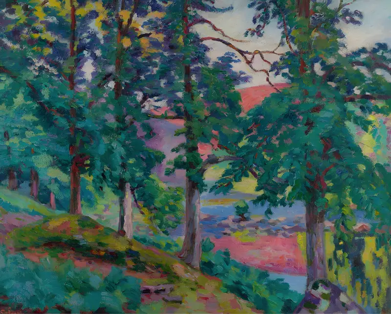 Armand Guillaumin's 'Paysage De La Creuse' captures a vibrant landscape with expressive brushwork.