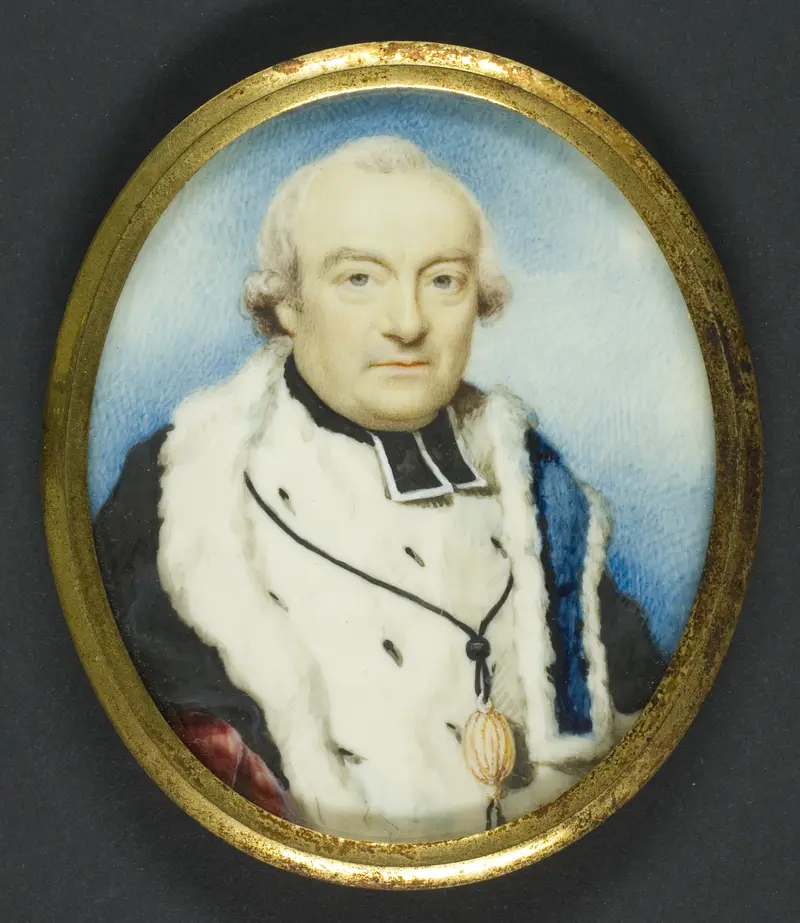 Portrait of an advocate in robes, oil painting by English
