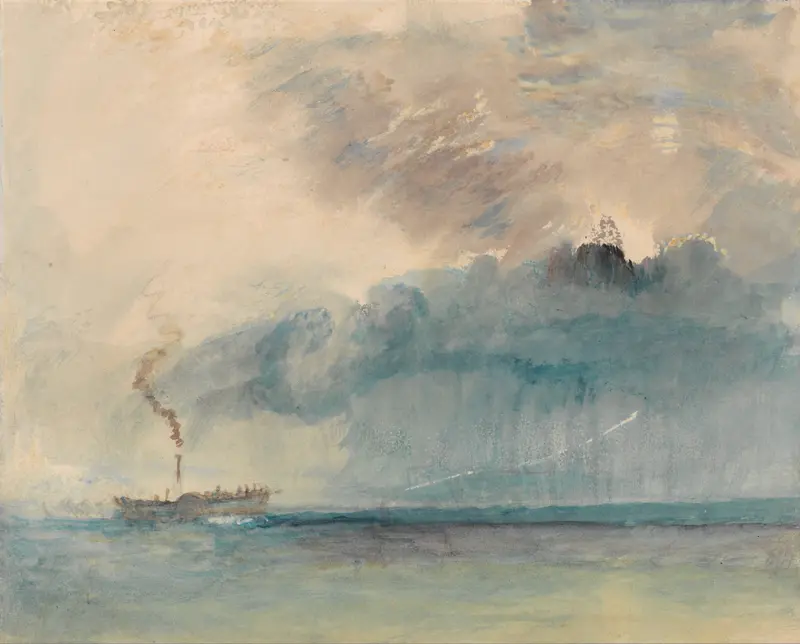 A Paddle-steamer in a Storm, oil on canvas by Joseph Mallord William Turner