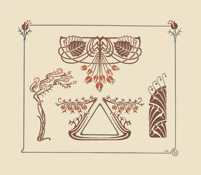 Abstract design based on flowers by Maurice Pillard Verneuil, medium unknown