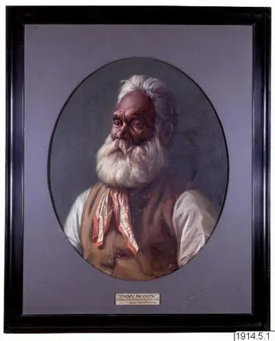 Portrait of an elderly man, Tommy Noggen, by Oskar Friström