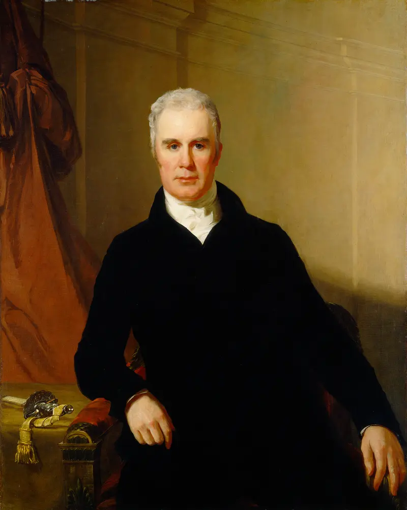 Portrait of Charles Carnan Ridgely by Thomas Sully.