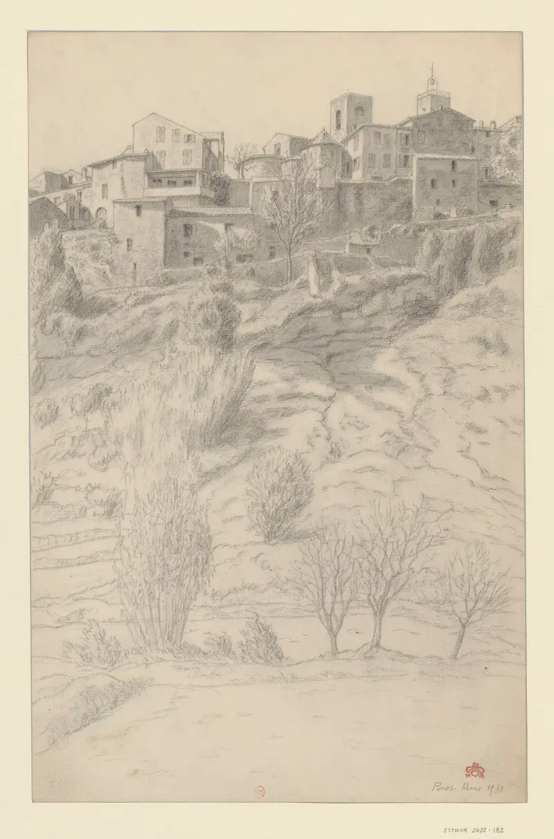 Henri Rivière's painting 'Biot' captures a serene landscape with a dreamlike quality.