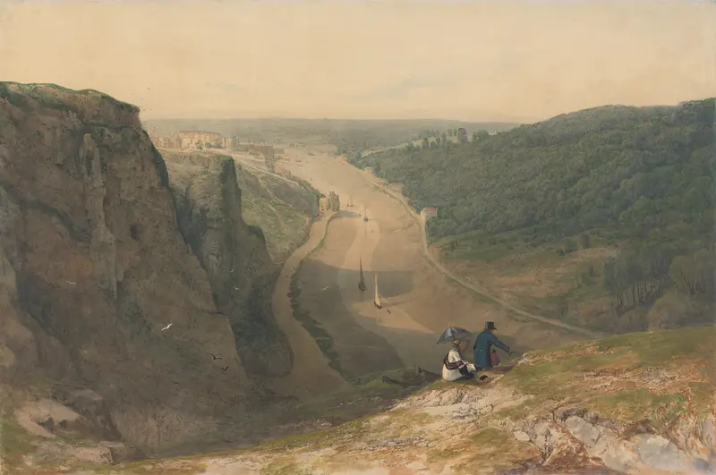 The Avon Gorge, Looking toward Clifton, oil on canvas by Francis Danby