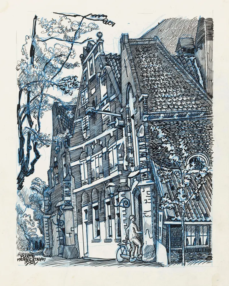 Gothic portal of St. Nicolaaskerk by Martin Monnickendam
