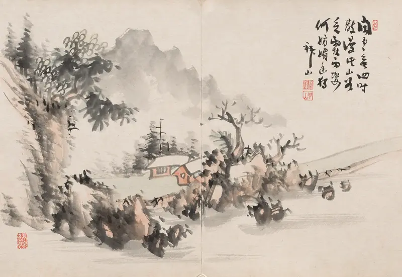 Figurative Ukiyo-e by Yoshitsugu Haizan, depicting soft hues and a sense of nostalgia.