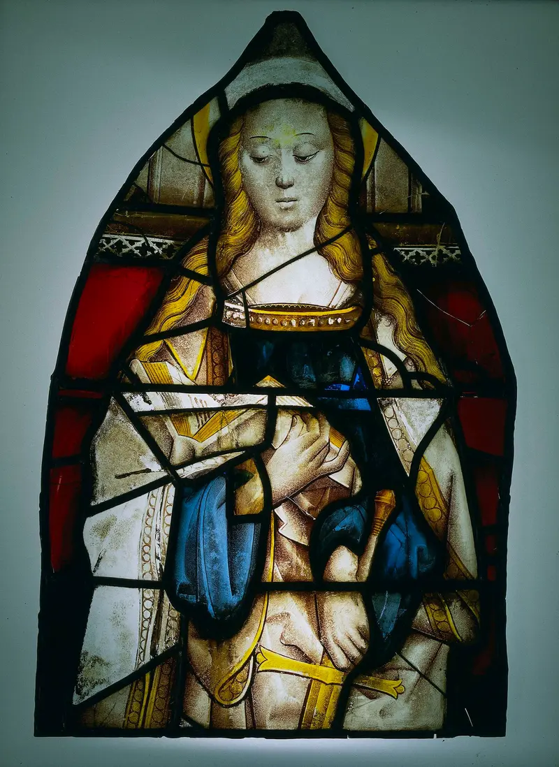 Saint Catherine in glass by Unknown Artist, c. 1475