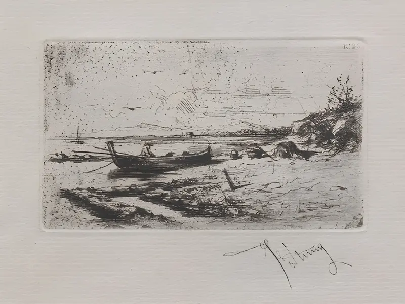 A captivating genre scene by Mariano Fortuny Marsal.