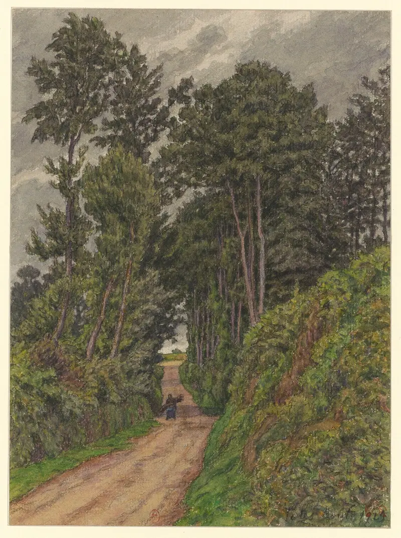 Henri Rivière's painting 'Tôtes' captures a serene landscape scene.