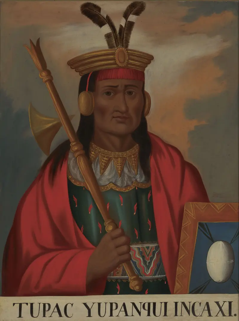 Túpac Inca Yupanqui oil painting by an unidentified artist