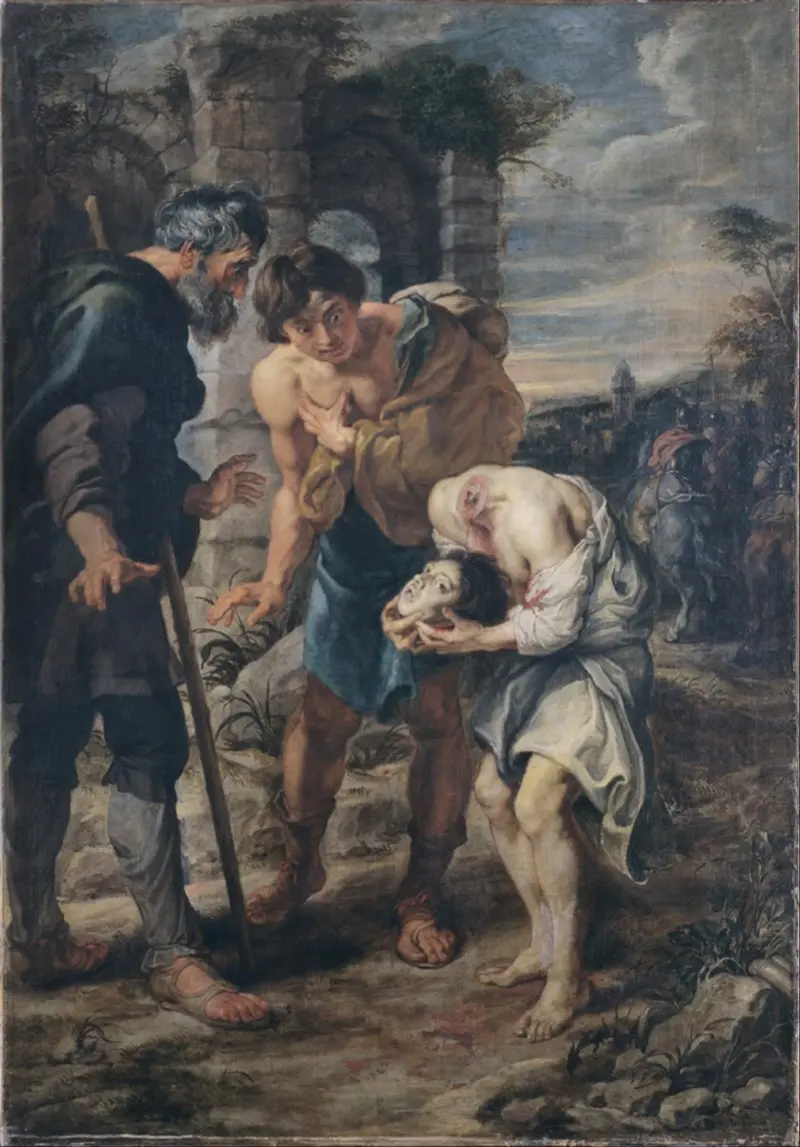 The Miracle of Saint Justus by Peter Paul Rubens depicts the revival of a young martyr.