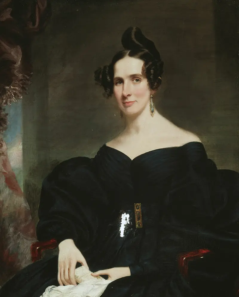 Portrait of Mrs. James Mackie, oil on canvas by Samuel Lovett Waldo