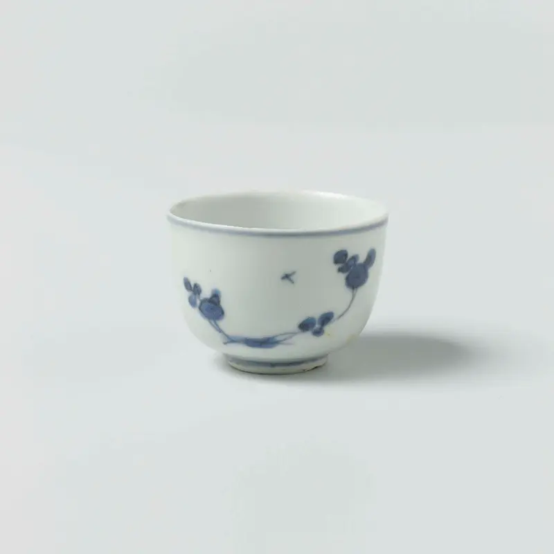 Porcelain scene of figures disembarking from a ship by Unknown Artist