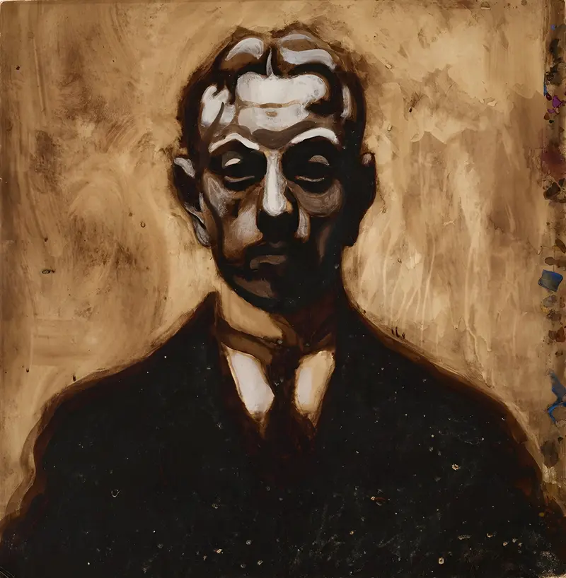A self-portrait by Léon Spilliaert showcasing his unique style.