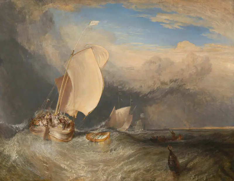Fishing Boats with Hucksters Bargaining for Fish, oil on canvas by Joseph Mallord William Turner