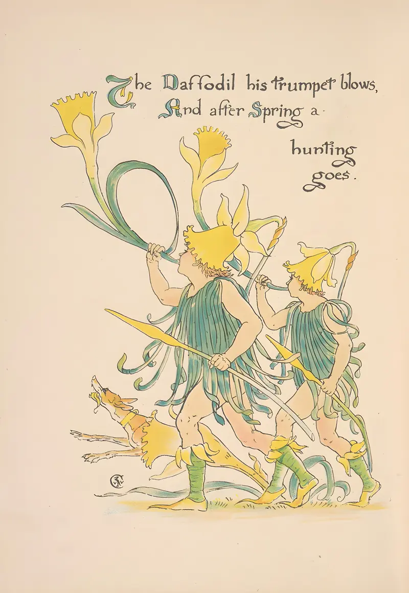 A vibrant depiction of flowers in a decorative style.
