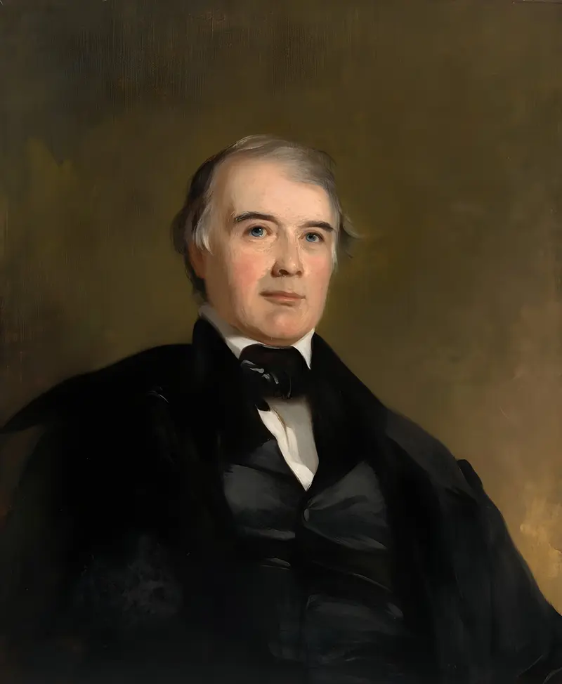 Portrait of James Pollard Espy by Thomas Sully.