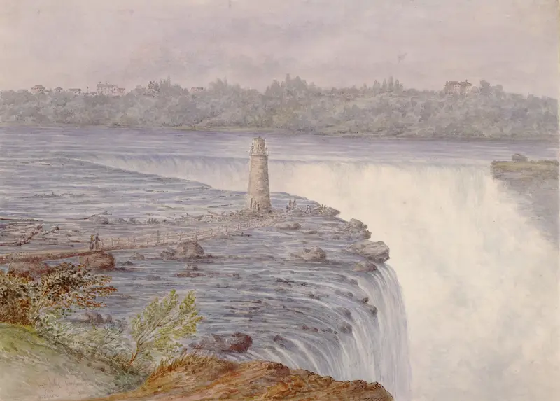 Grand Falls at Niagara, oil on canvas by Michael Seymour