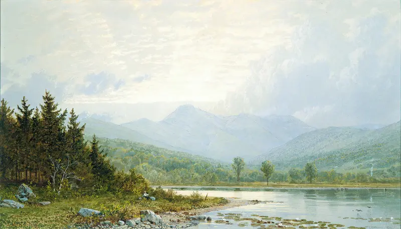 Sunset on Mount Chocorua, oil painting by William Trost Richards