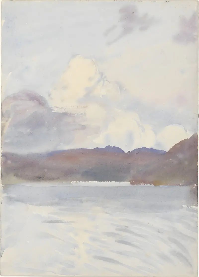 Landscape of Scotland by John Singer Sargent, oil painting