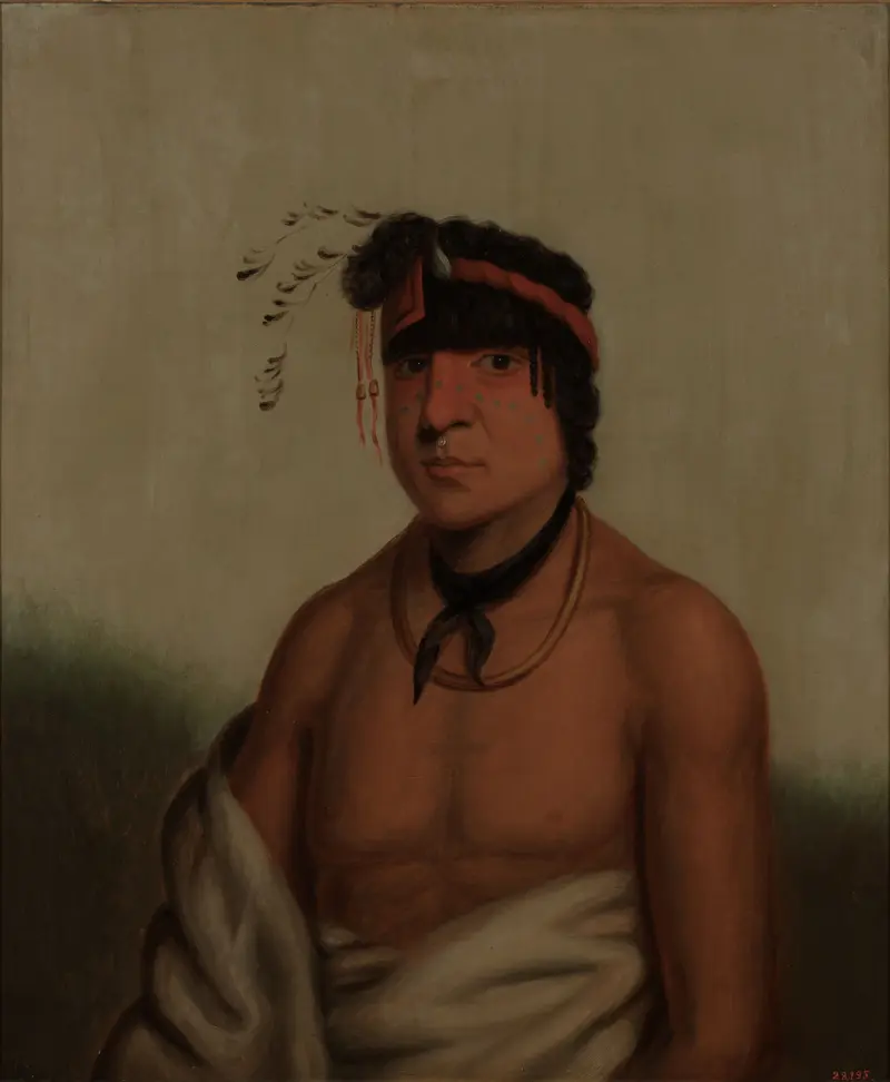 Portrait of Wesh-cubb (The Sweet) by Henry Inman, oil on canvas