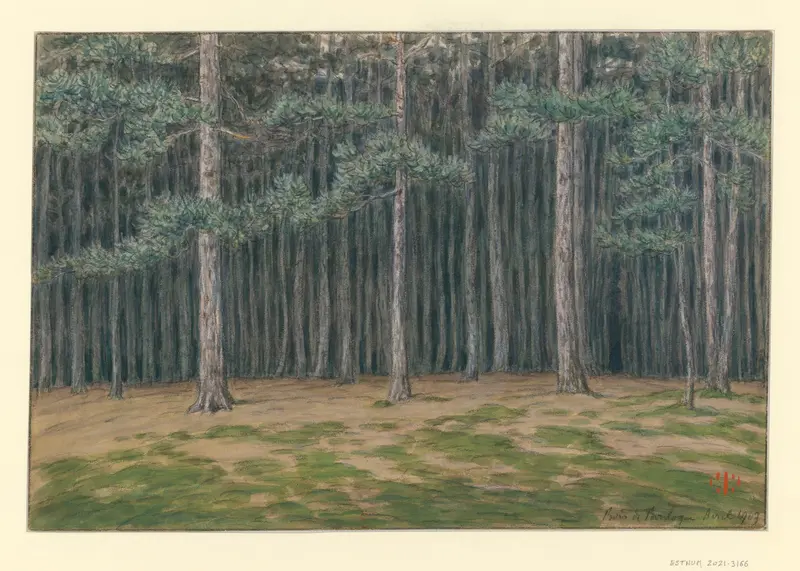 Henri Rivière's 'Bois de Boulogne' captures a serene landscape with vibrant colors.