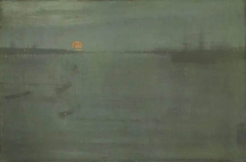 Nocturne: Blue and Gold–Southampton Water by James Abbott McNeill Whistler, oil on canvas