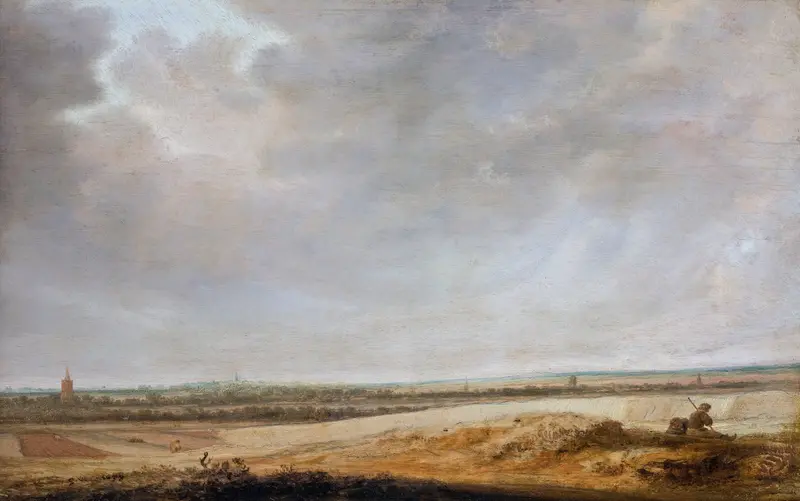 Landscape with Cornfields, oil on canvas by Jacob Salomonsz. van Ruysdael