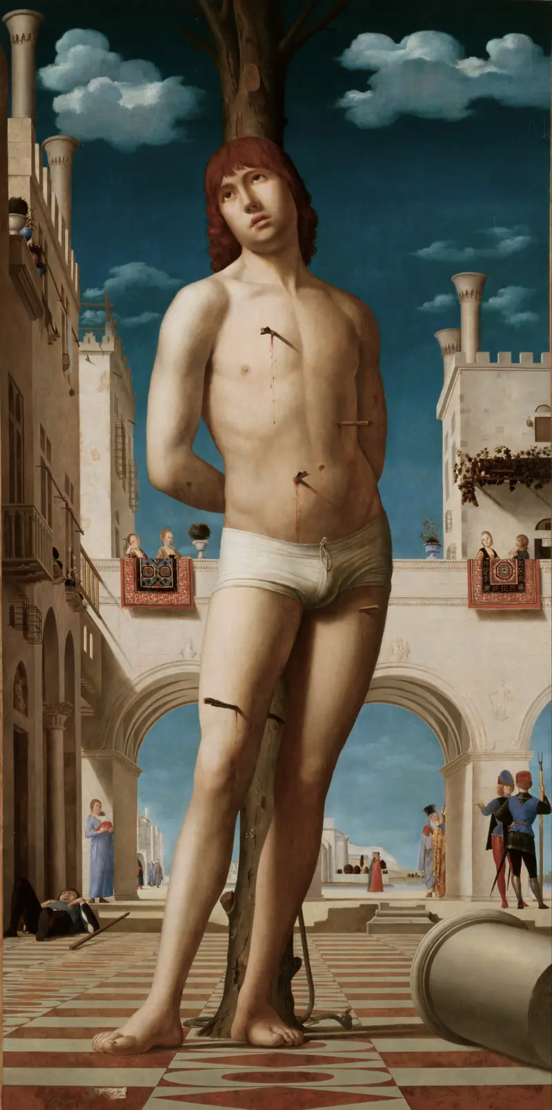 Saint Sebastian by Antonello da Messina depicts the martyr in a striking pose.