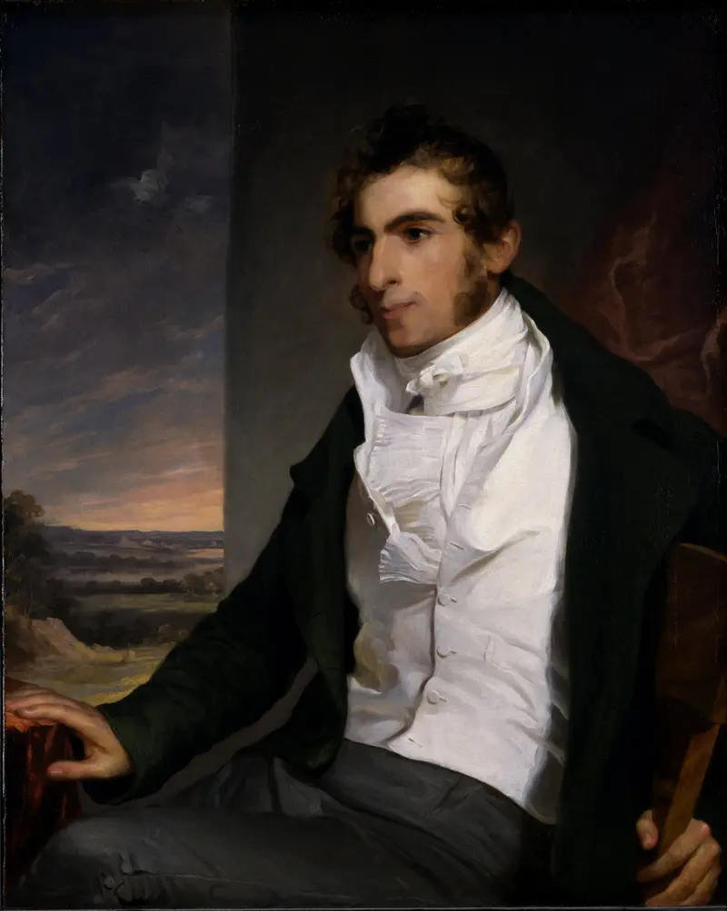 Portrait of Daniel La Motte by Thomas Sully.