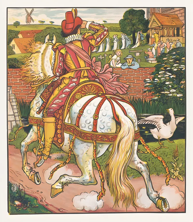 Walter Crane's 'Goody Two Shoes Pl 5' features whimsical characters and vibrant colors.