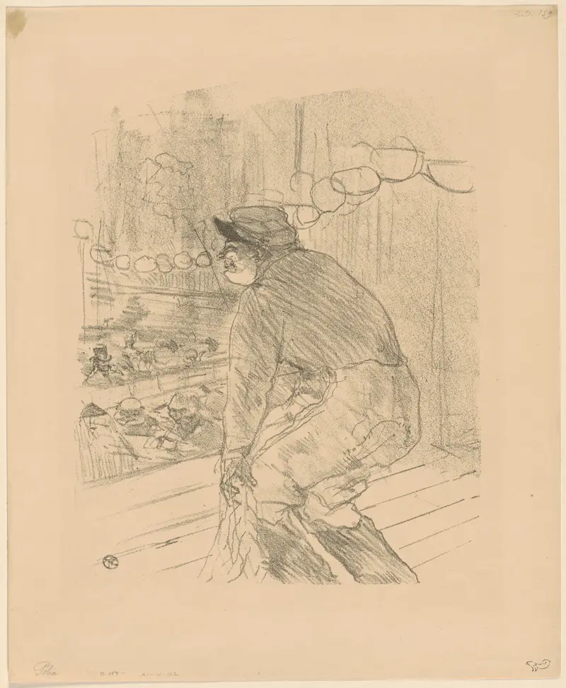 A portrait by Henri de Toulouse-Lautrec showcasing his unique style.